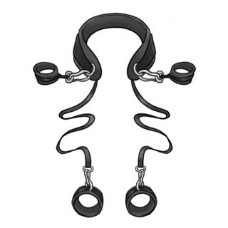 Algema Mãos e Pernas BDSM Suporte para o Pescoço Brinquedo Sensual Sexy Na Cama em Oferta na Shopee
