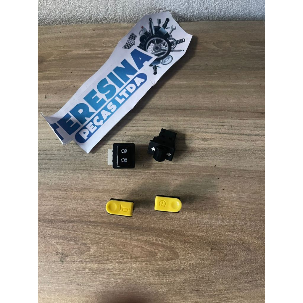 Botões traxx sky 50 Pisca buzina farol alto baixo liga desliga luz partida interruptor