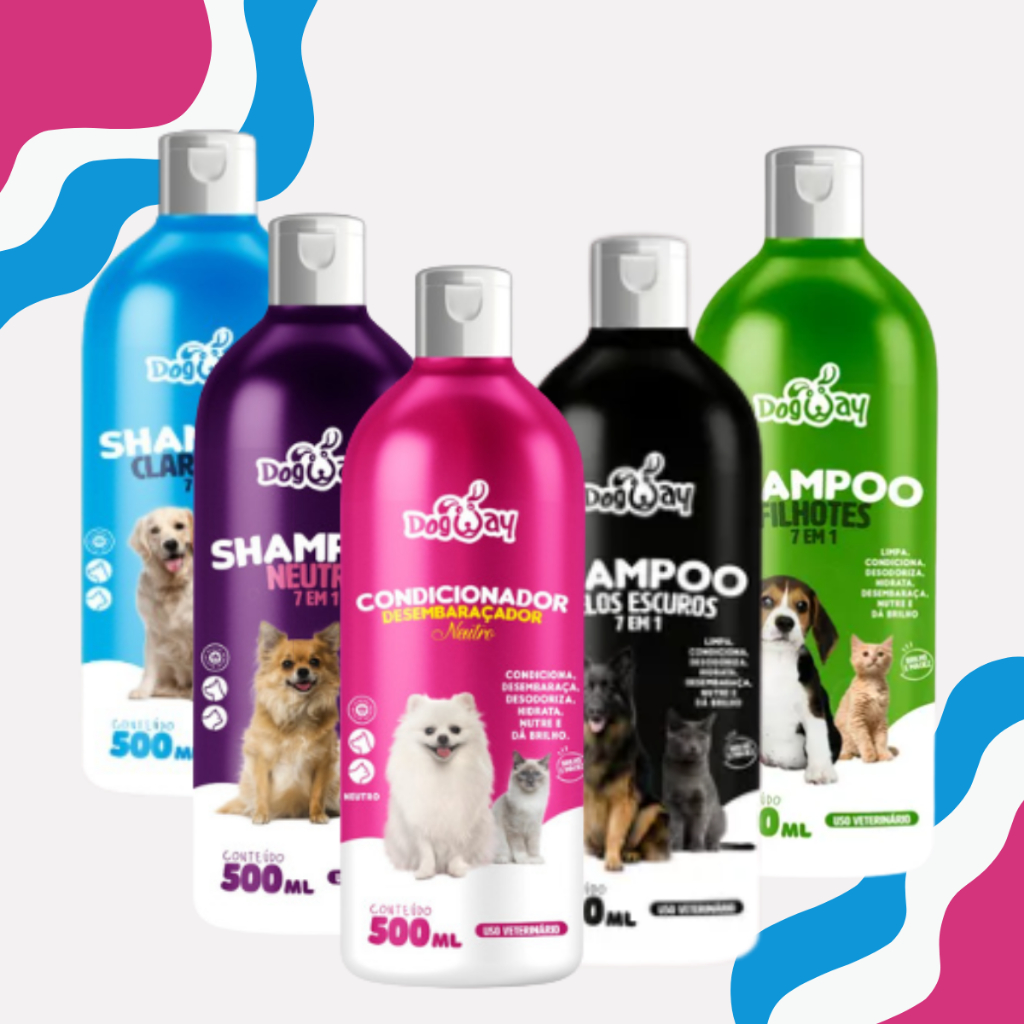 Kit Shampoo + Creme Condicionador para Cachorro e Gato Genial Pet 500ml em Oferta na Shopee