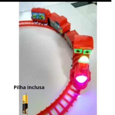 Brinquedos menino e menina Trenzinho infantil com luz e som  trem  pilha inclusa em Oferta na Shopee