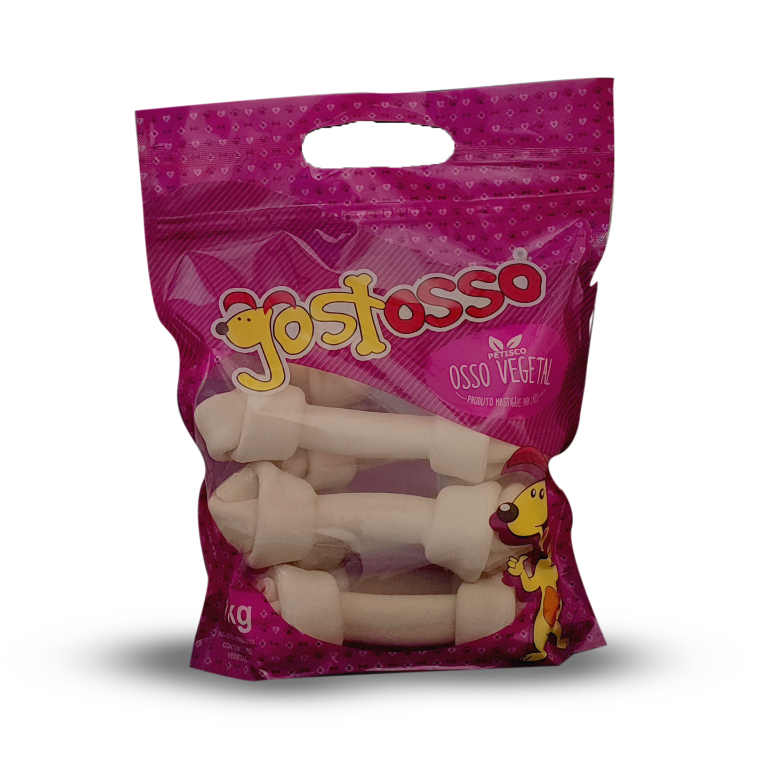 Petisco para cachorro Osso Vegetal Gostosso 7/8 1Kg