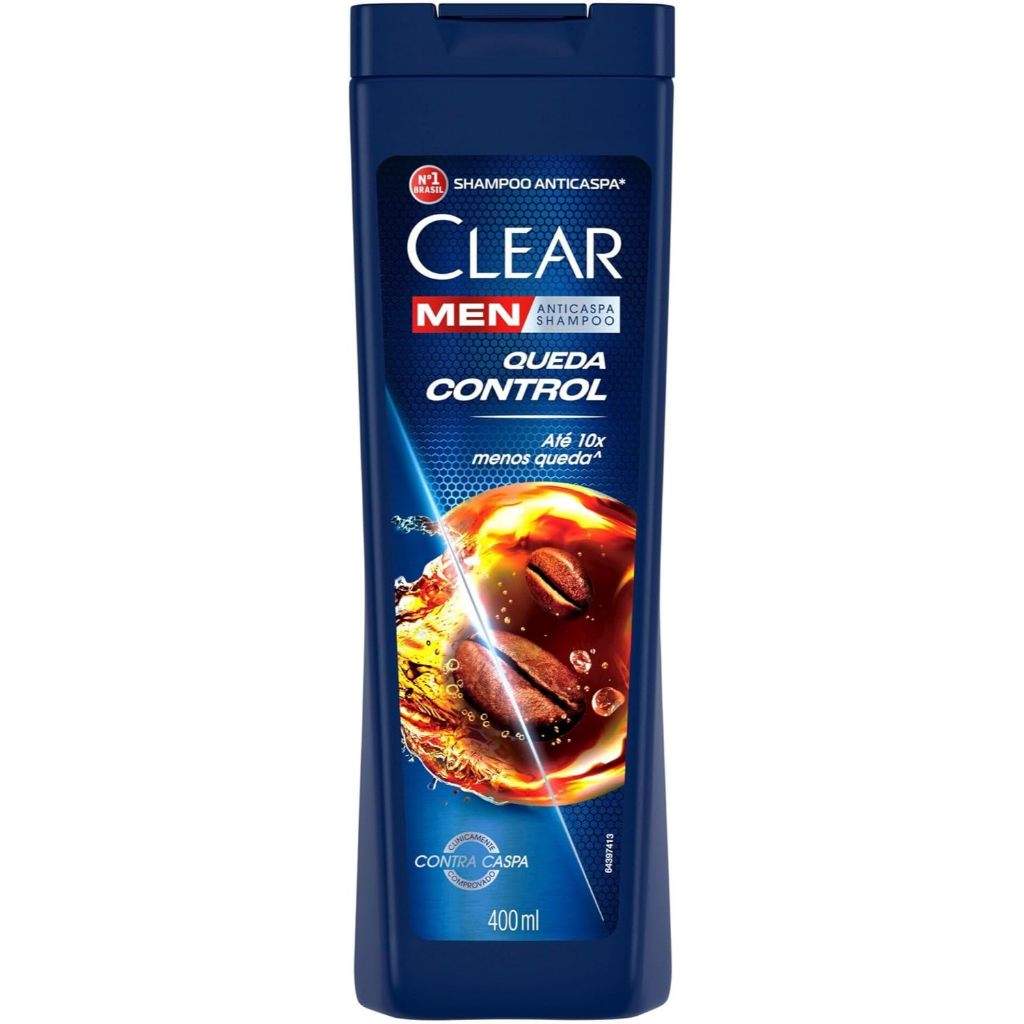 Shampoo Clear Men Aanticaspa Queda Control 400ml