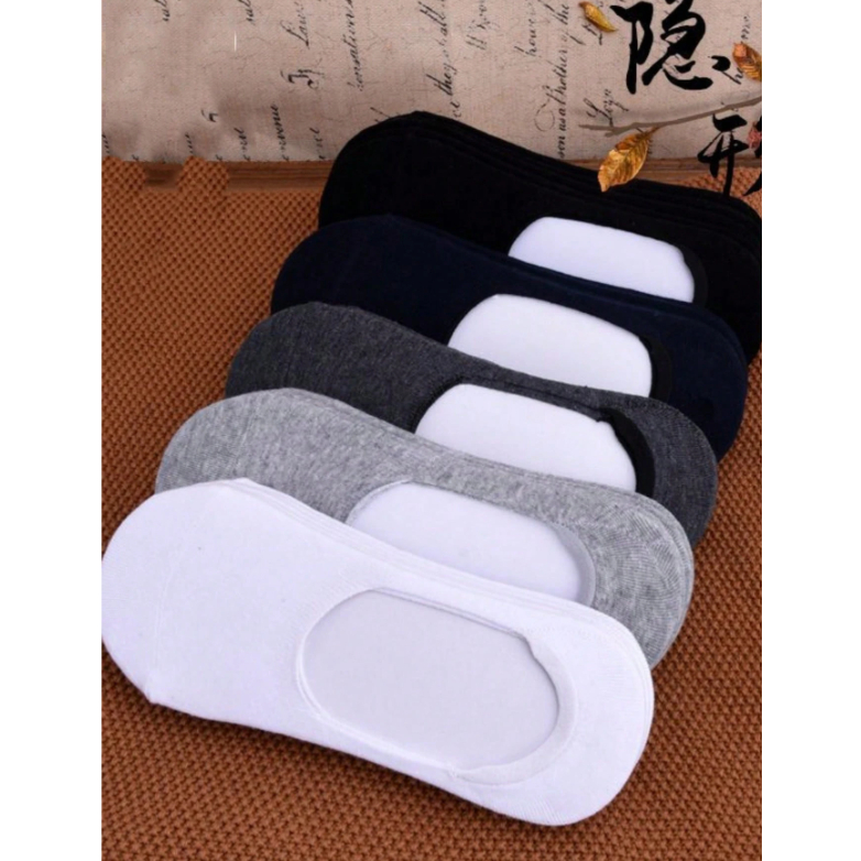 Kit 12 Pares Meia Sapatilha Invisível Unissex Atacado Cores Mescladas / Preto / Branco em Oferta na Shopee