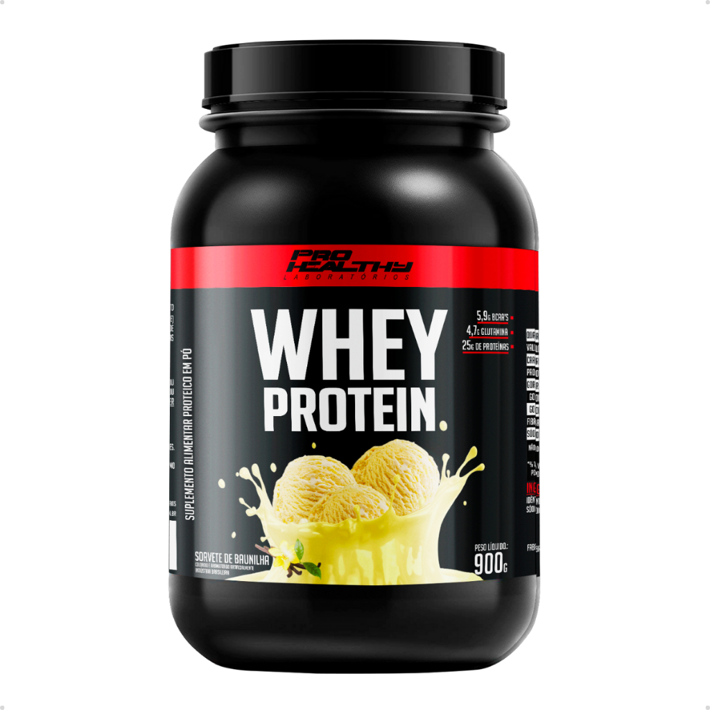 Whey Protein Concentrado Puro - Pote 900g - Pro Healthy