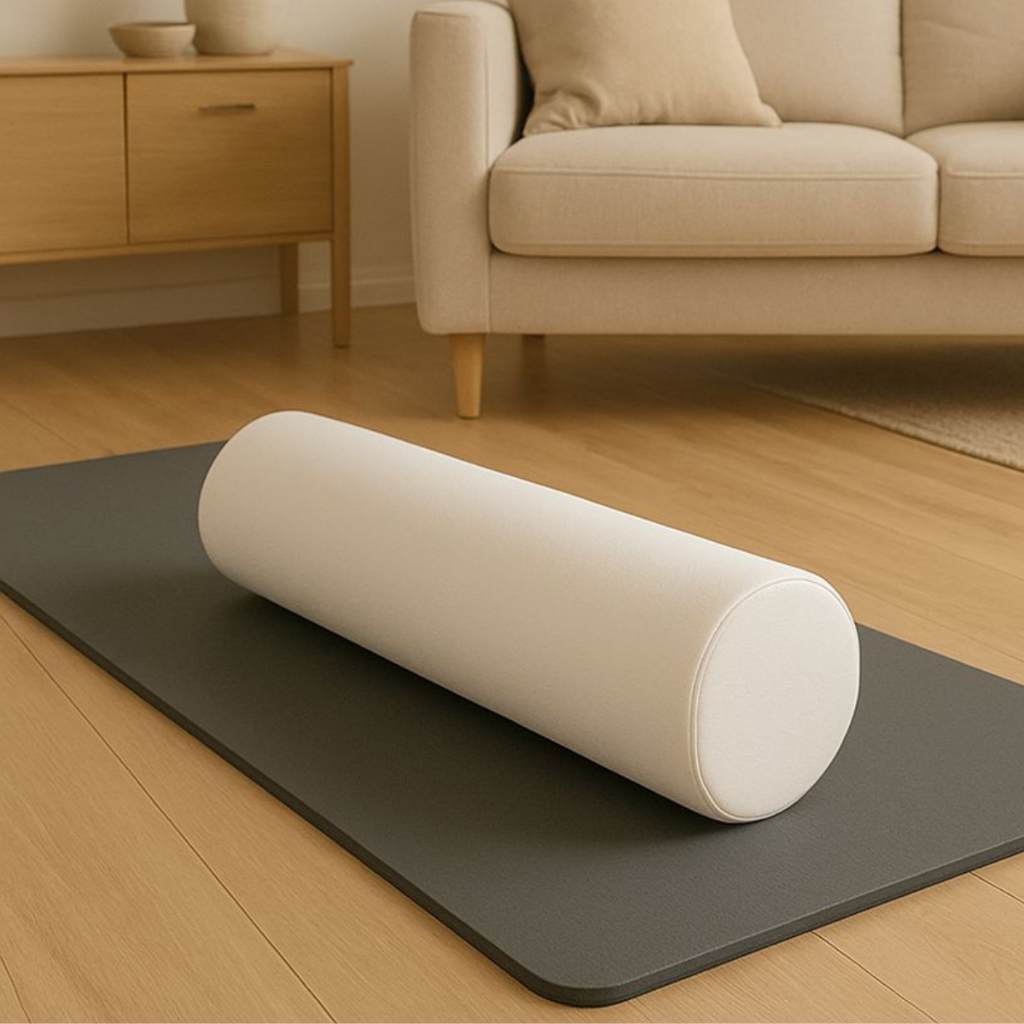 Rolo posicionador ortopédico 20cm x 50cm fisioterapia exercício massagem com capa removível