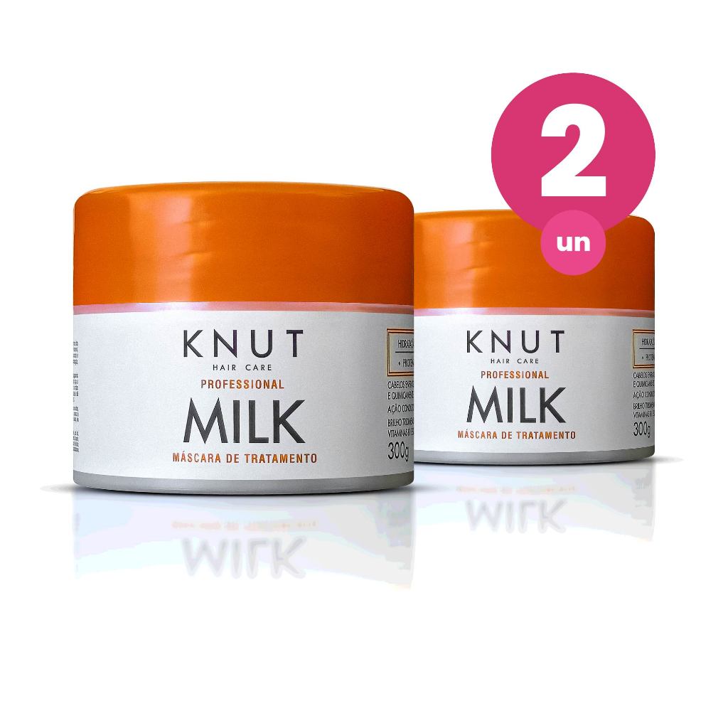 Kit 2 Máscara Capilar Knut Milk 300g