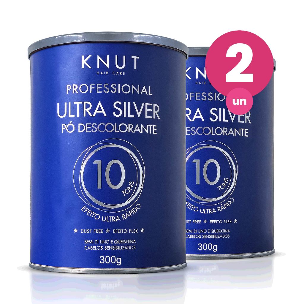 Kit 2 Pó Descolorante Capilar Knut Ultra 300g em Oferta na Shopee