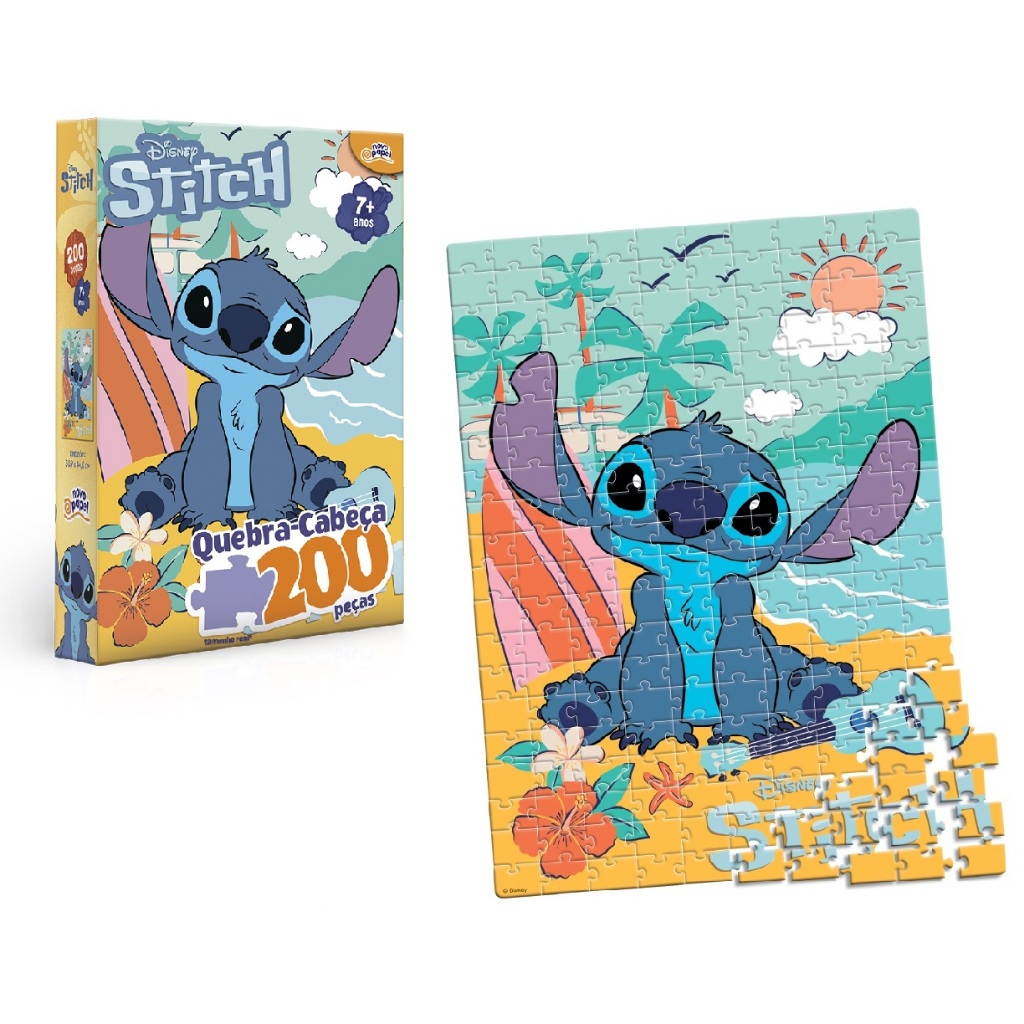 Quebra Cabeça Lilo & Stitch 200 Peças - Toyster 8093 em Oferta na Shopee