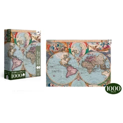 Quebra Cabeça Mapa do Velho Mundo 1000 Peças - Toyster 8090