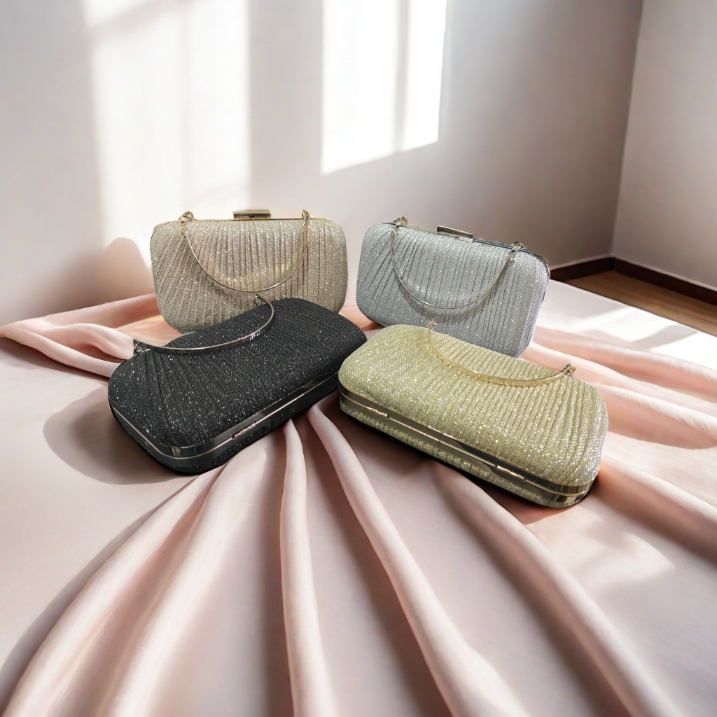 Bolsa de mão feminina com lantejoulas, carteira para festa de casamento e banquete em Oferta na Shopee
