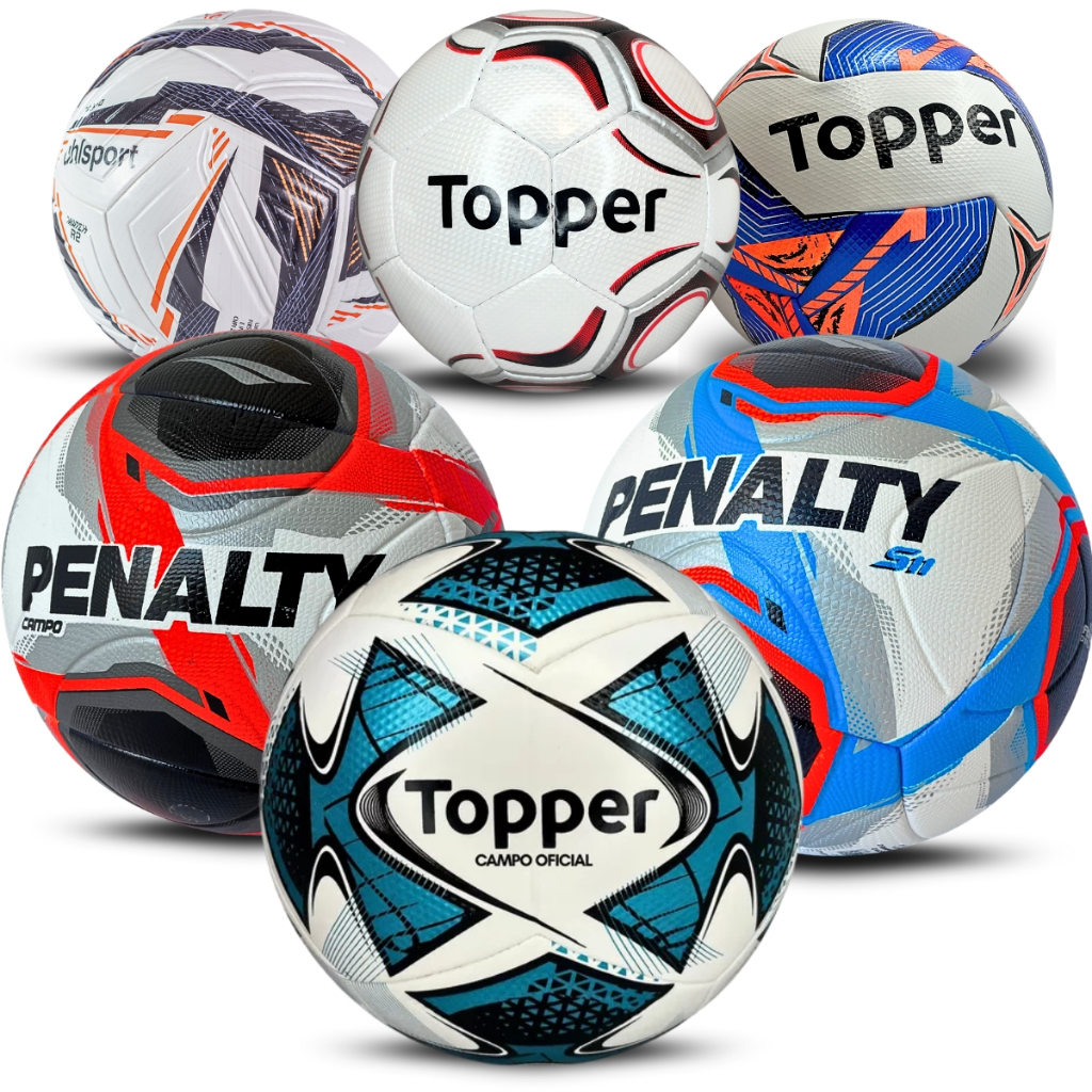 Bola Futebol Campo 22 Topper Profissional Oficial Adulto Juvenil Original Sintético Tamanho Padrão
