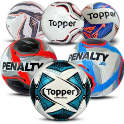 Bola Futebol Campo 22 Topper Profissional Oficial Adulto Juvenil Original Sintético Tamanho Padrão
