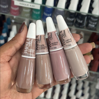 Kit 4 Esmalte Impala Tons de Nude, Sutileza ,  Nude Clássico, Serena e Patins em Oferta na Shopee