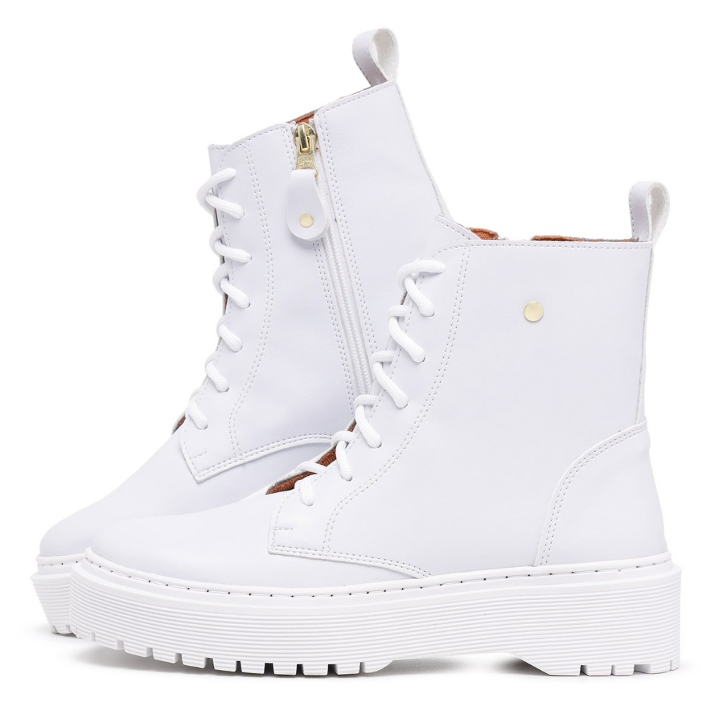 Bota, Bota Cano curto, Bota Feminina, Inverno, Bota plataforma, Bota Casual, Bota Branca, Conforto, Mais Barato