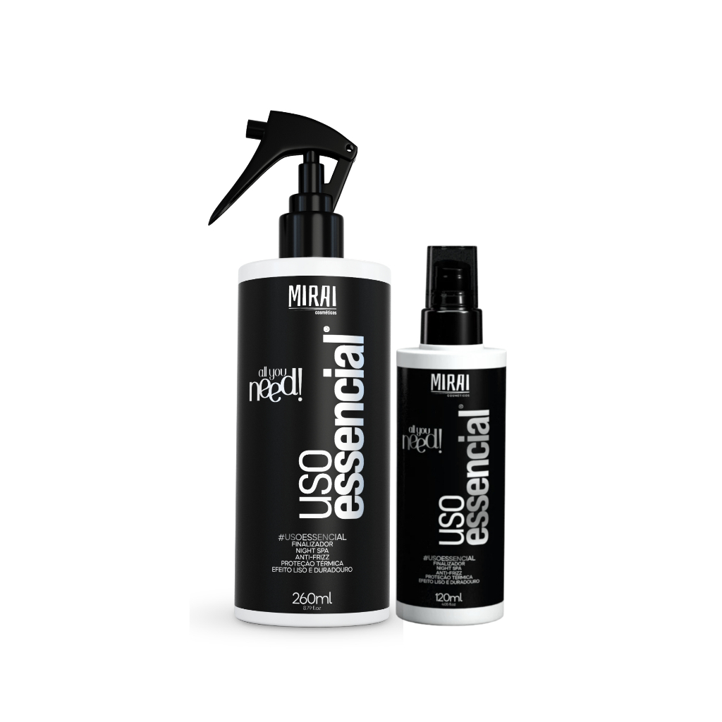 Finalizador Último Toque 260ml Mirai Leave-In Protetor Térmico Capilar Em Spray Reconstrutor