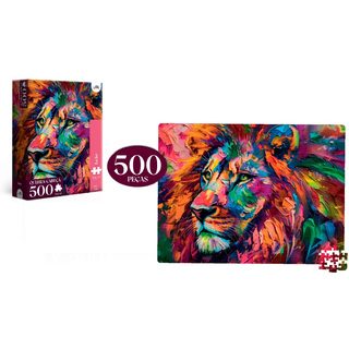 Quebra Cabeça Leão 500 Peças - Toyster 8084 em Oferta na Shopee