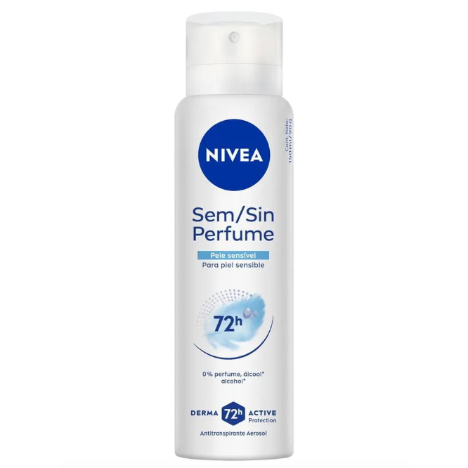 Nivea Desodorante Aerossol Sem Perfume 150ml em Oferta na Shopee