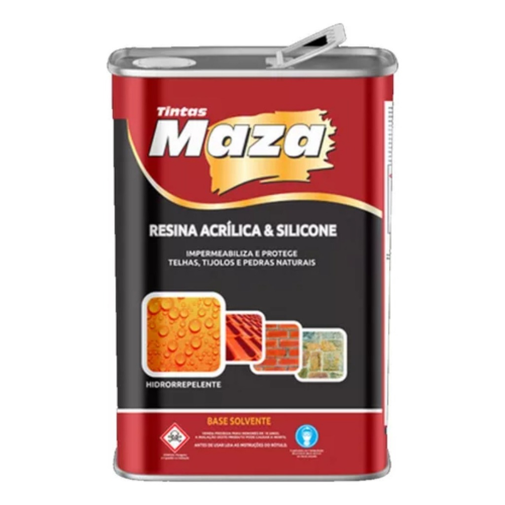 Resina Acrílica Maza 5 Litros Impermeabilizante Alto Brilho