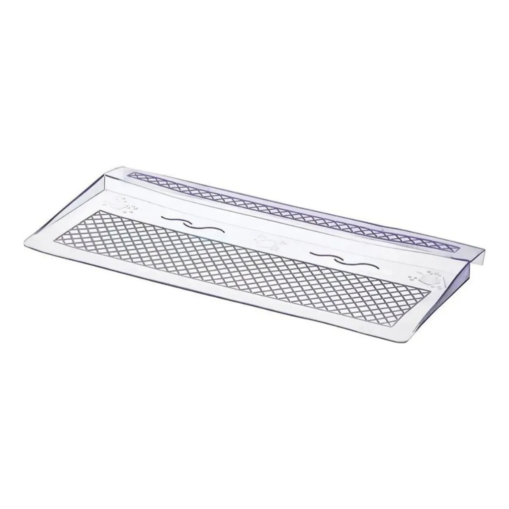 Tapete Tapetinho Protetor Com Aba Para Pia Da Cozinha Louças Cor Translucido