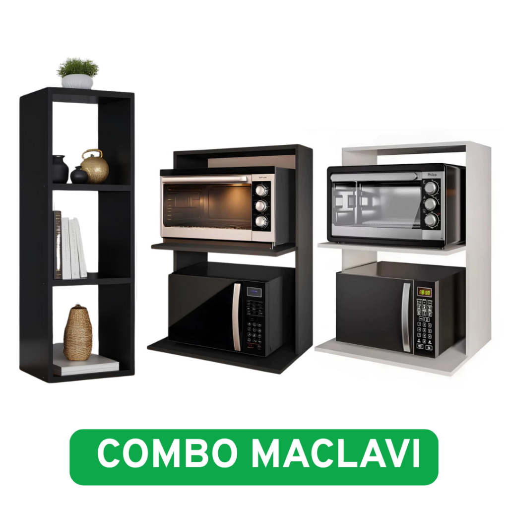 Nicho Mdf Suporte De Parede Para Microondas E Forno Air Fryer Mdf Madeira Novo
