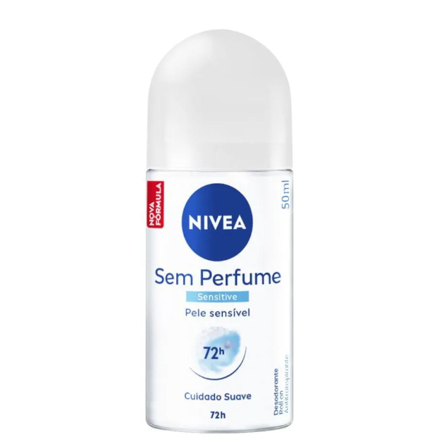 Nivea Desodorante Antitranspirante Roll-On Sem Perfume 50ml em Oferta na Shopee