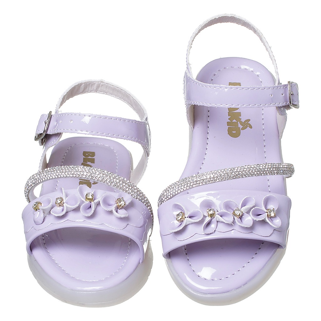 Sandália Papete Infantil Menina Com Led Luzinha E Tira Glitter Brilho