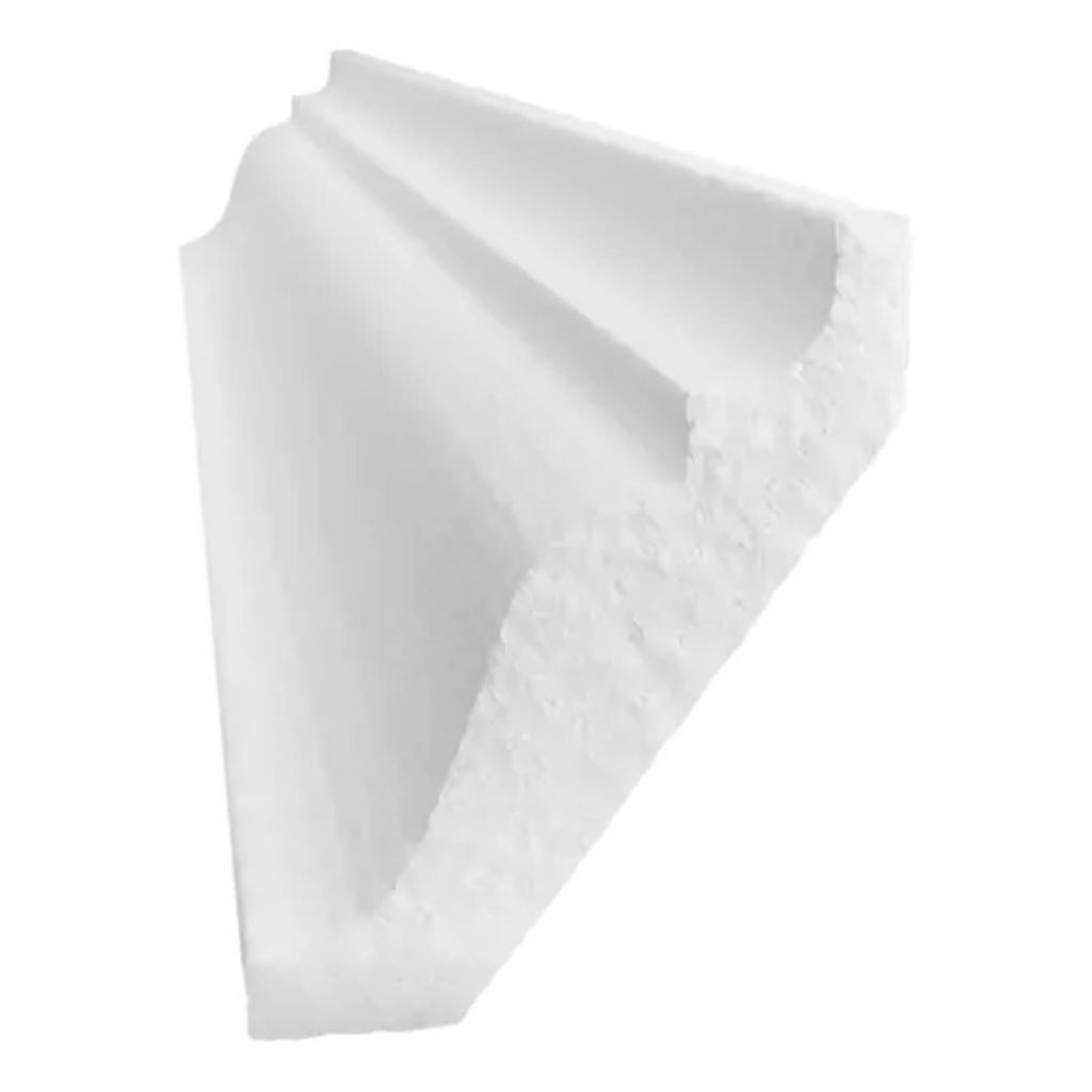 Moldura roda teto sanca isopor - decoração teto - kit com 40 M - 7 cm de face - Hobbyart Molduras - HH 7