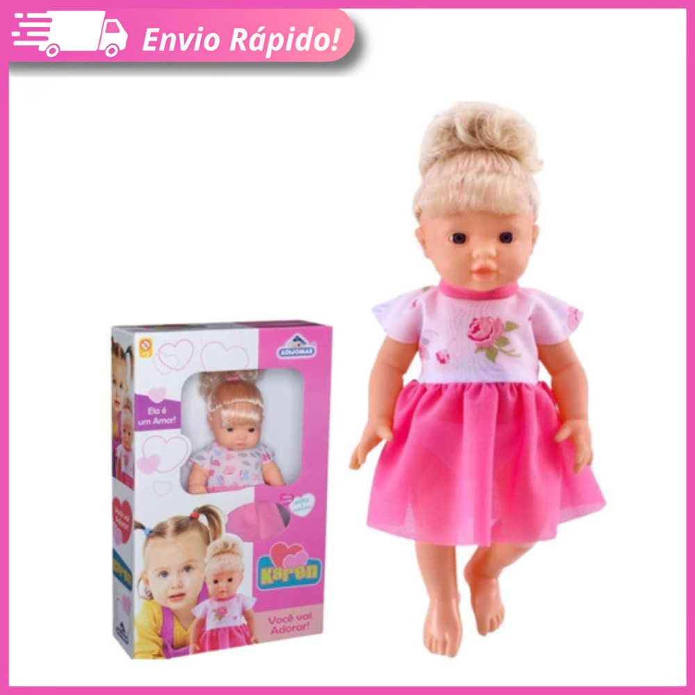Boneca Karen Fala 30 Frases Brinquedo Barato Criança Menina em Oferta na Shopee