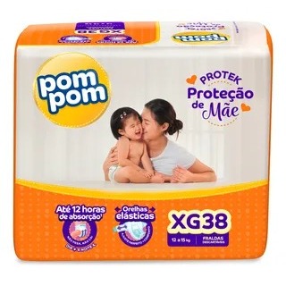 FRALDA POM POM PROTEK MEGA XG 38UN