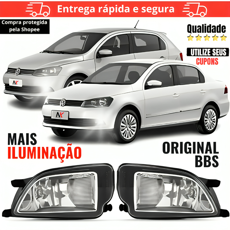 Par/Un Farol Milha Gol Voyage G6 2012 2013 2014 2015 2016