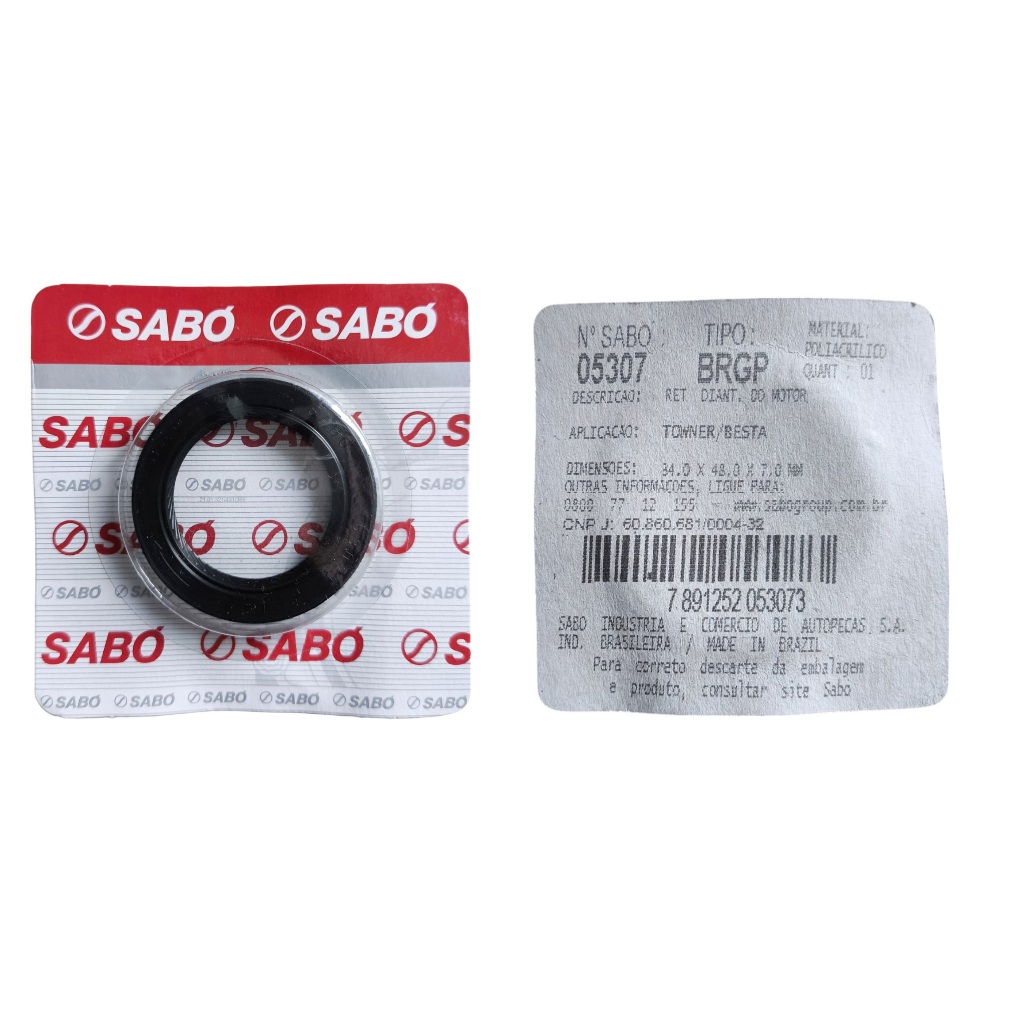 Retentor Virabrequim Towner 0.8 Besta 2.2 Sabó 5307 34x48x7
