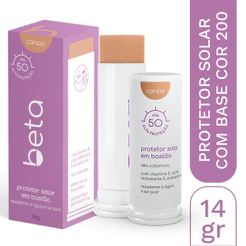 Protetor Solar em Bastão Beta FPS 50 Cor 200 – Efeito Mate