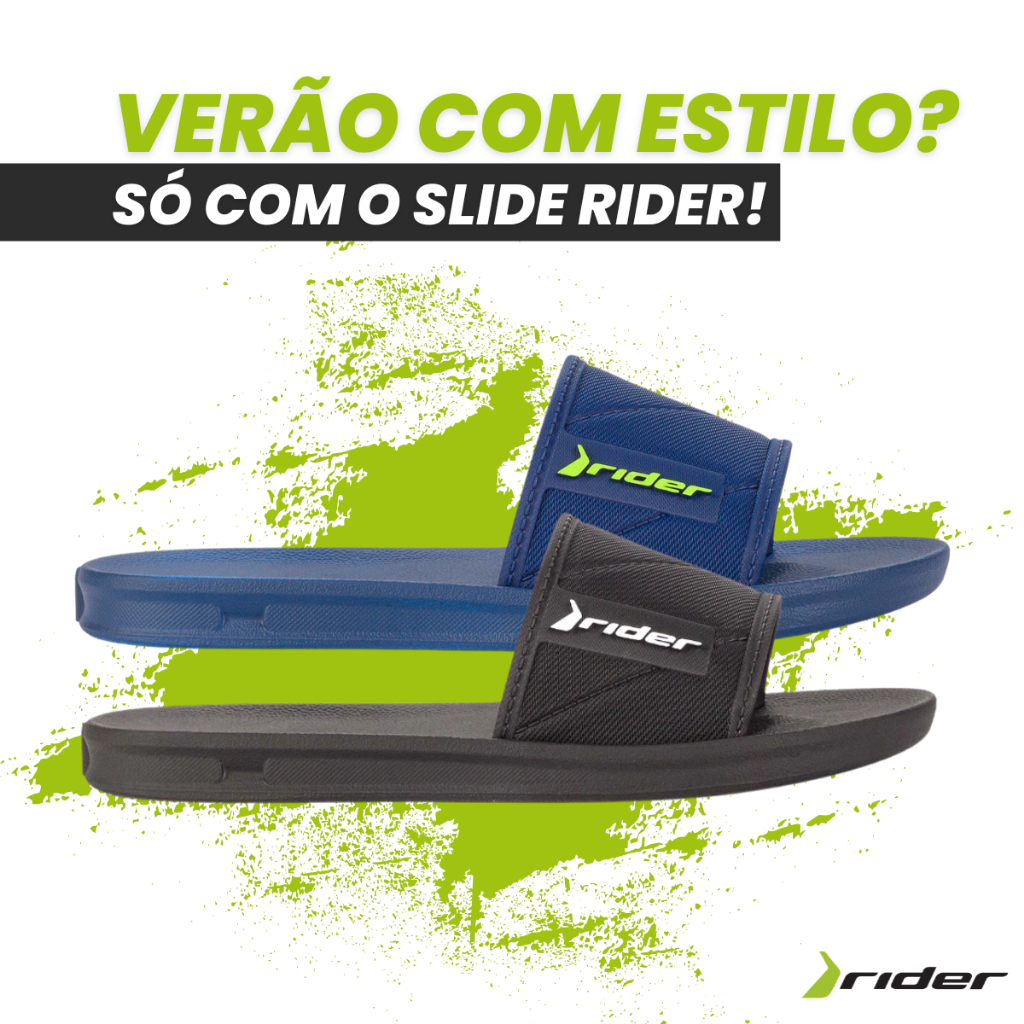 Chinelo Infantil Rider Slide Street Sandália Papete Masculino Menino Macio Confortável Original em Oferta na Shopee