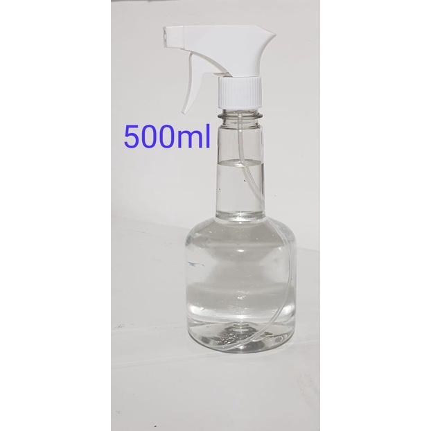 05 FRASCOS CILINDRICO BORRIFADOR 500ml com Válvula Gatilho