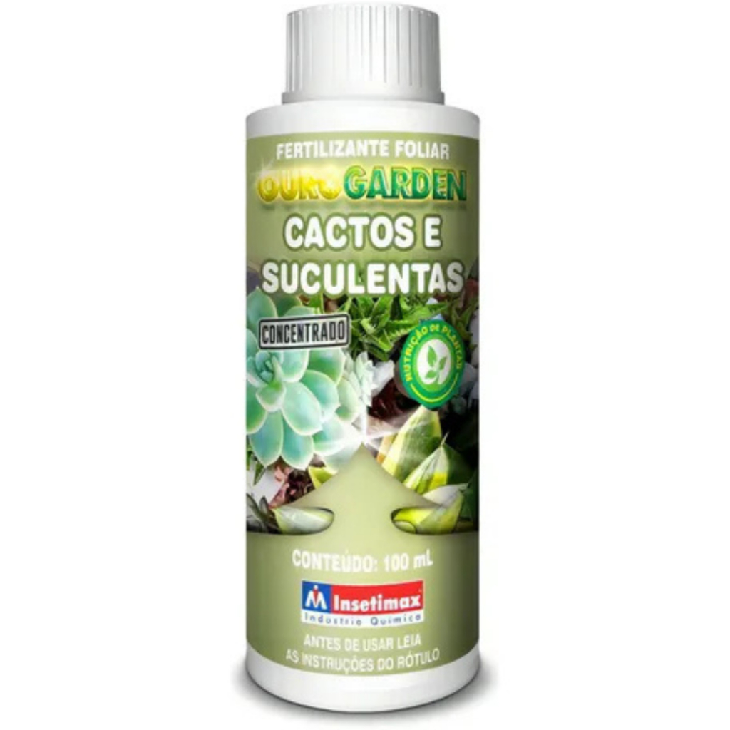 Fertilizante Para Cactos E Suculentas Foliar 100ml Insetimax
