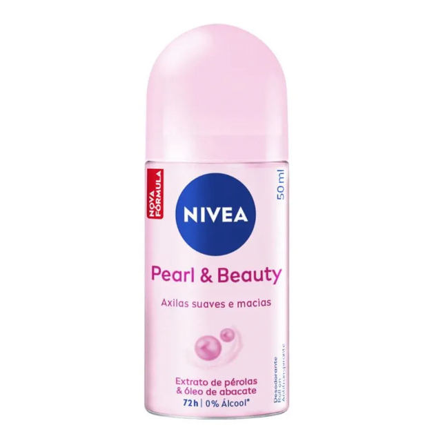 Desodorante Feminino Nivea Pearl & Beauty Roll-On 50ml em Oferta na Shopee