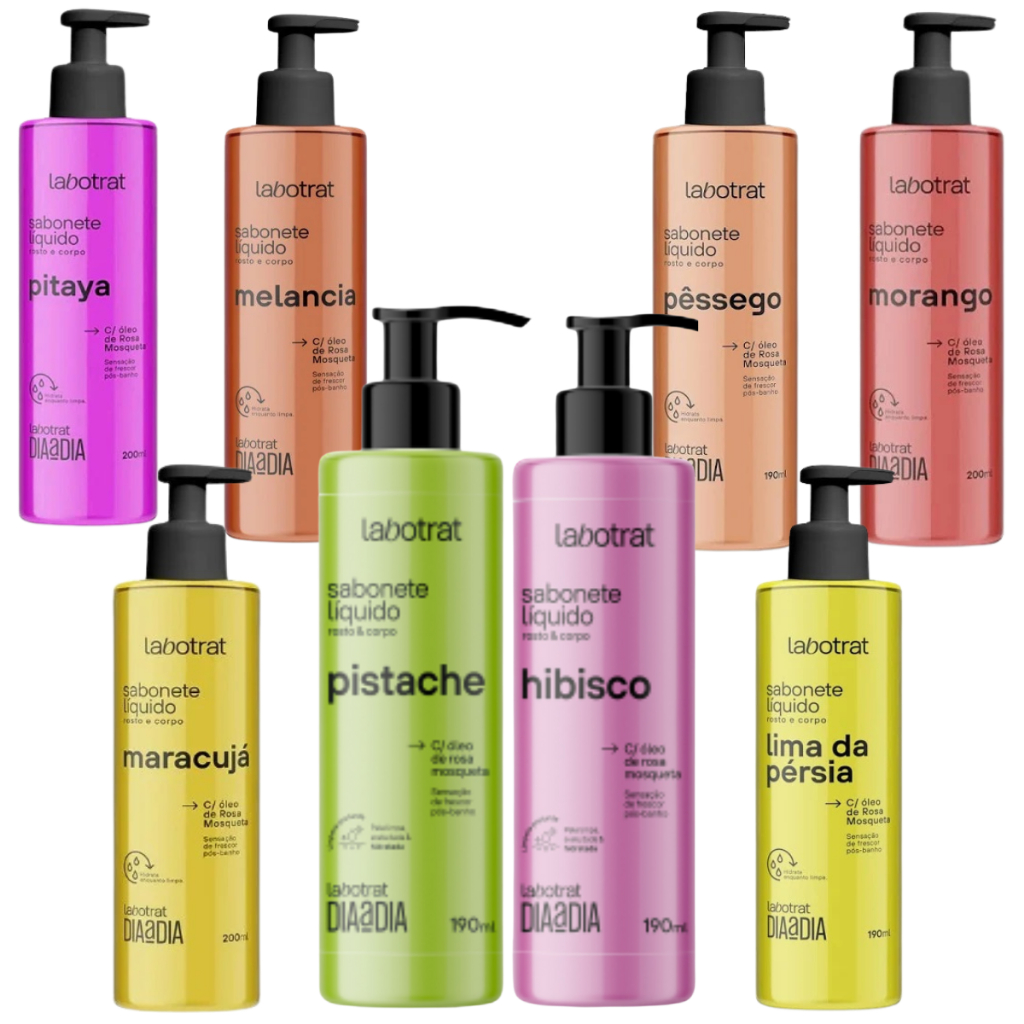 Sabonete Liquido Frutas Rosto e Corpo Dia a Dia Labotrat - 190ml em Oferta na Shopee