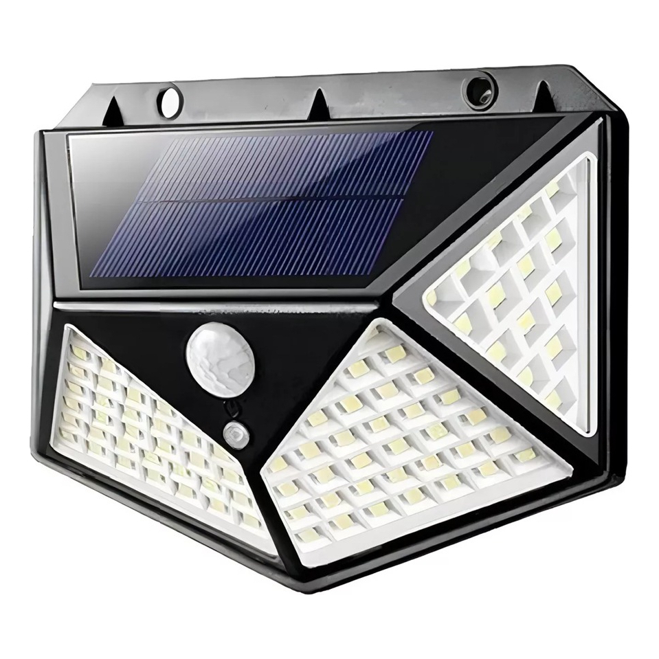 Luminária Parede Solar 100 Leds Bateria Luz Balizador Jardim: Onde Comprar | BuscaProdutos