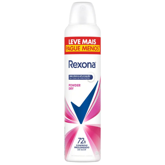 Desodorante Feminino Rexona Motionsense Powder Dry Aerosol 250ml em Oferta na Shopee