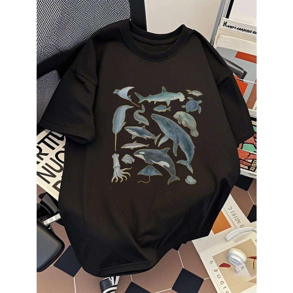 Camiseta Oversized Privathinker Peixes