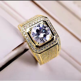 Anel  Grande Unissex Banhado a Ouro 18k em Oferta na Shopee