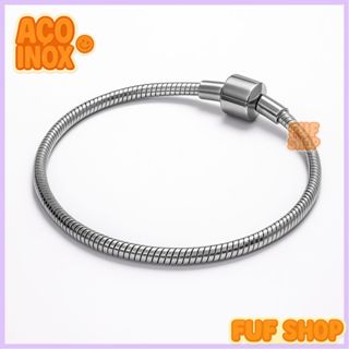 Pulseira Feminina Para Berloques Aço Inox Prateada Não Escurece | Compatível com Pingentes em Oferta na Shopee