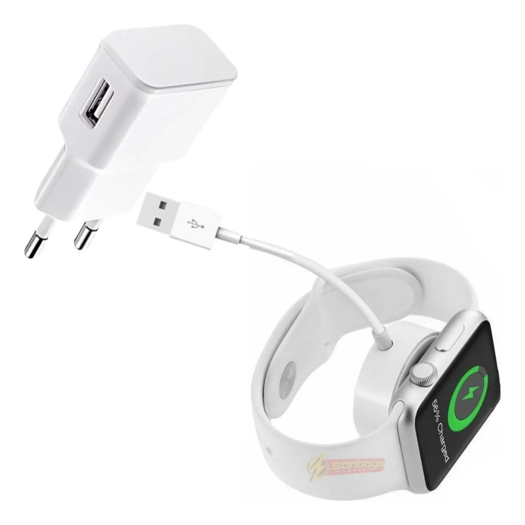 Carregador Indução para Relógio Smartwatch HW Cabo + Fonte Original Altomex