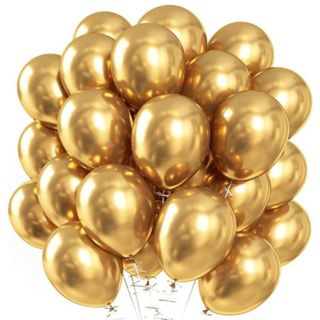 50 Balão Metalizado Dourado - Bexiga Balão de Aniversário Balões Decoração Festas em Oferta na Shopee