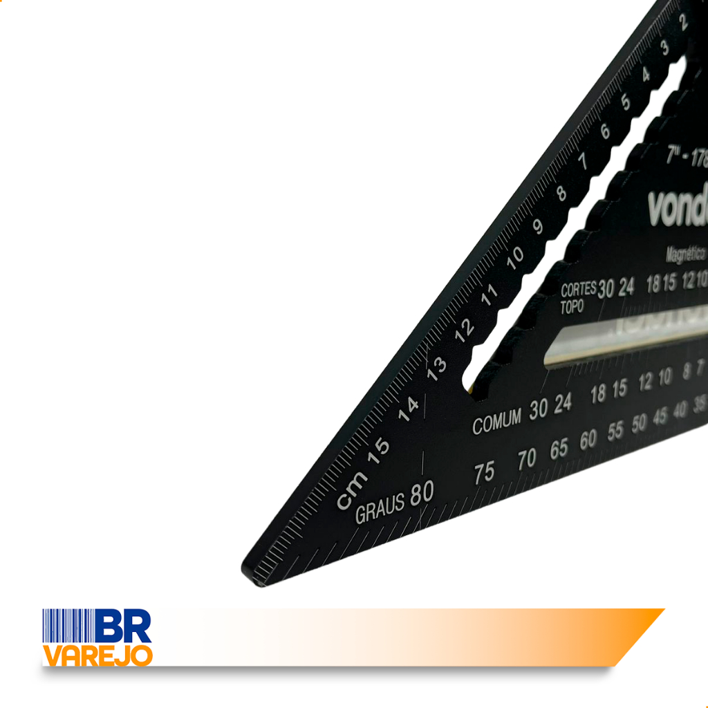 Esquadro VONDER Rápido De 7 Polegadas Base Magnética · foto 2