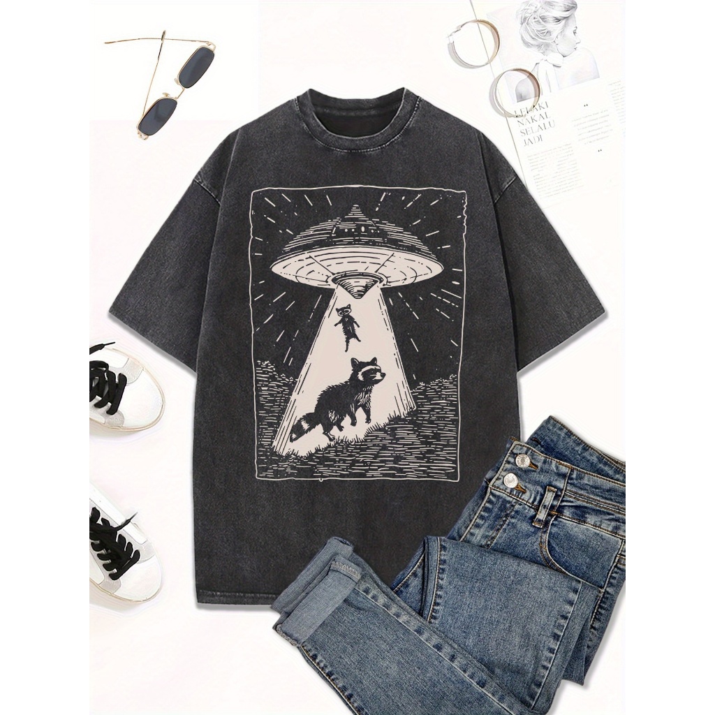 Camiseta Oversized Alienigena Guaxinim