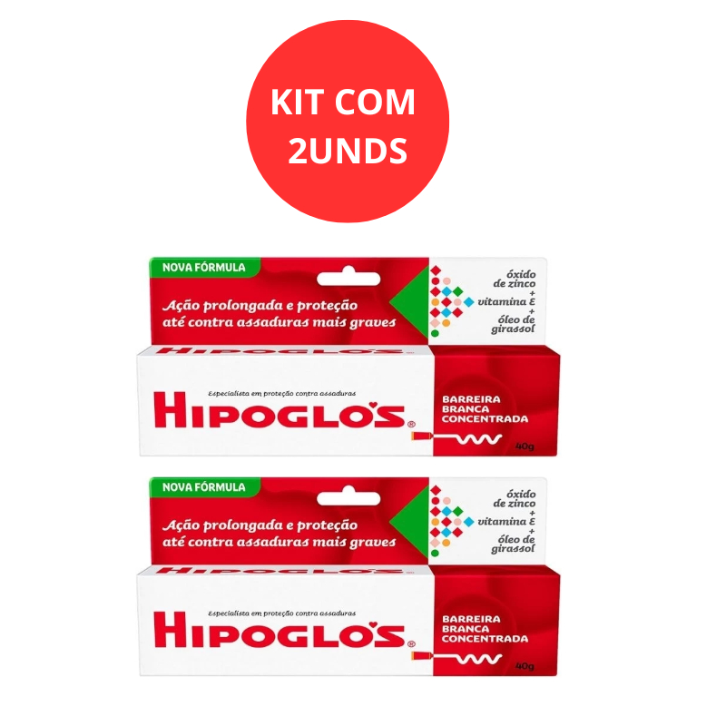 KIT C/2 Hipoglos Pomada Prev Assaduras Original 40g