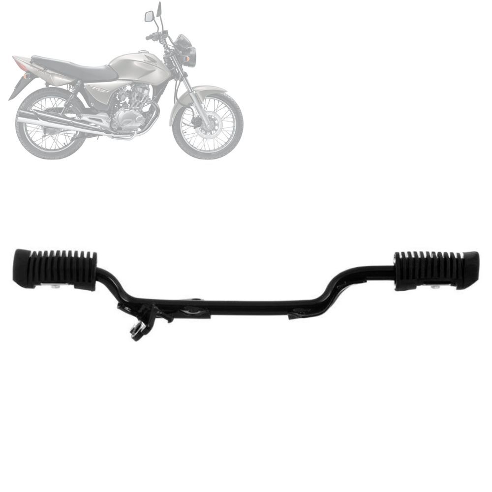 Suporte De Pedaleira Pro Tork Dianteiro Sansão Com Borracha Moto Titan 150 2004 2005 2006 2007 2008