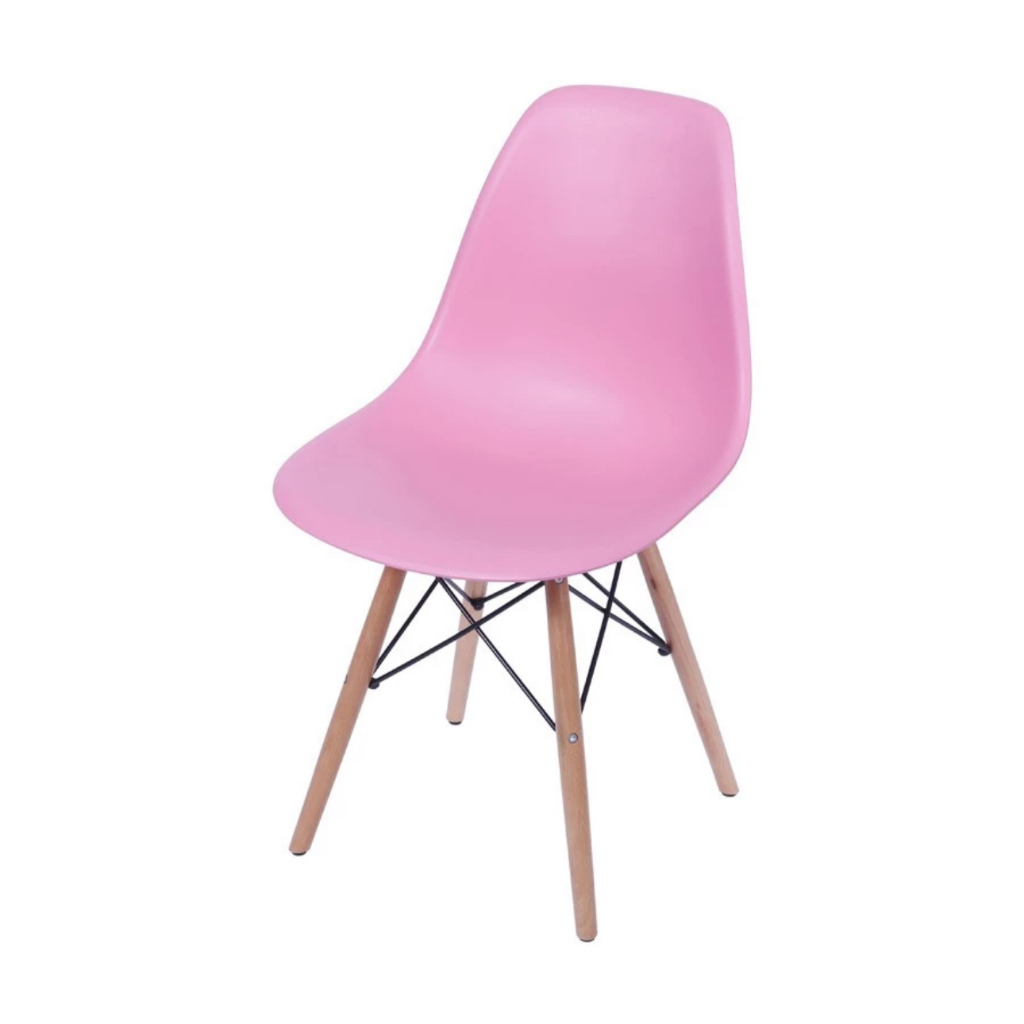 Cadeira Dkr charles Eames Eiffel Rosa em Oferta na Shopee