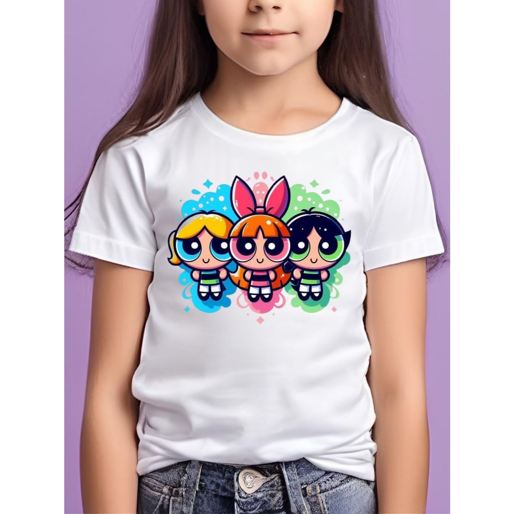 Camiseta Blusinha Infantil Menina Super Poderosas Fantasias Fofo sublimação